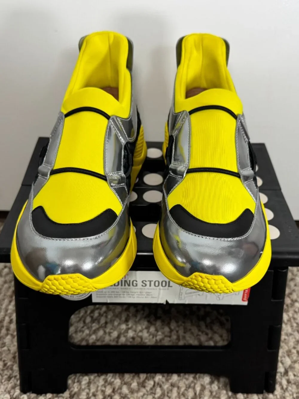 Clergerie Volt Yellow Designer Sneakers | New | EU 41